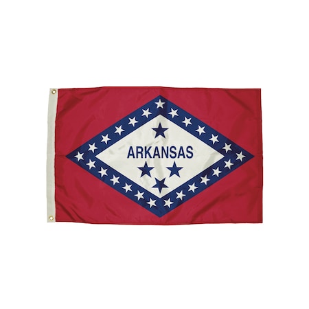 Flagzone Durawavez Nylon Outdoor Flag, Arkansas, 3 Ft. x 5 Ft. 2032051